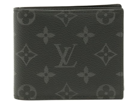 Louis Vuitton Monogram Eclipse Portefeuille Marco NM Bifold Wallet M62545 Online Hot Sale