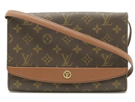 Louis Vuitton Monogram Bordeaux 24 Shoulder Bag Clutch Second M51798 For Cheap