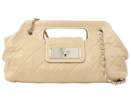 Chanel 2008 Made Wild Stitch 2.55 2 Way Bag Beige Sale