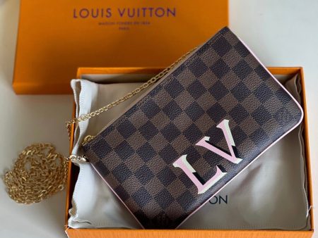 Louis Vuitton Double Zip Pochette Bag Cheap