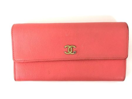 CHANEL ZIP wallet pink Hot on Sale