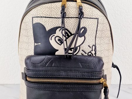 Disney x Coach Keith Haring Mickey Mouse Backpack in Black & White Sample Bag - Coach 5228 Online