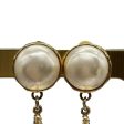 CHANEL  Vintage 1970s Faux Pearl Medallion CC    Clip-On Earrings Hot on Sale