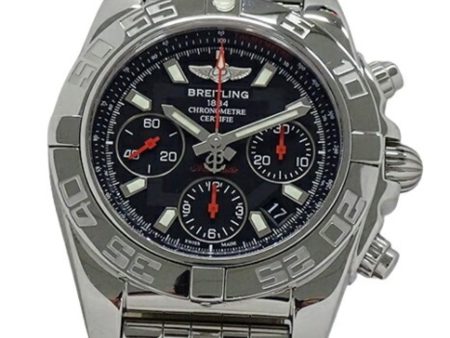 BREITLING Chronomat 41 AB0141 Watch Men s Limited Edition World 2000 Automatic Winding AT Stainless Steel SS Silver Black Polished Supply