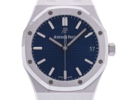 AUDEMARS PIGUET Royal Oak Men s WG Watch Automatic Winding Blue Dial Hot on Sale