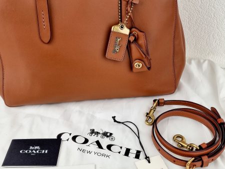 Coach 1941 Cooper Carryall in Saddle Brown Smooth Leather - Handbag Shoulder Bag - Coach 22821 For Cheap