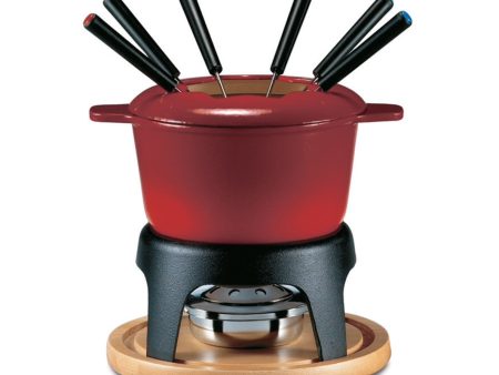 11 Piece Cast Iron Fondue Set Hot on Sale