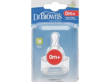 Dr Brown s Options Bottle Teats Pack Narrow Level 1 0m+ BPA Free Discount