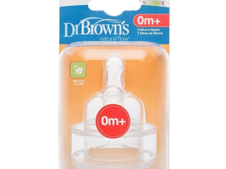 Dr Brown s Options Level 1 Baby Bottle Teats Pack Wide BPA Free, 0m+ 0-3M Sale