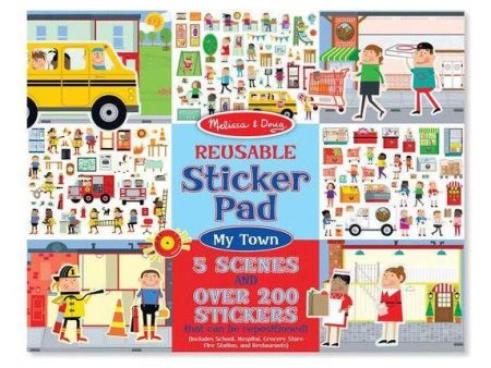 Melissa & Doug Reusable Sticker Pad - Town Online now