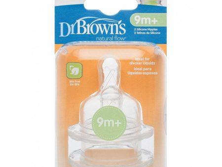 Dr Brown s Options Level Y Cut Baby Bottle Teats Pack, Wide, BPA Free, 9m+ Cheap