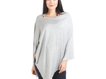 UberMums Heather Grey Nursing Poncho - Modal Spandex Cheap