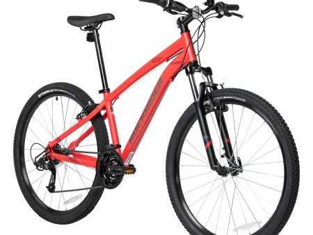 *TEST* Decathlon Rockrider ST100, 21 Speed Mountain Bike, 27.5 , Unisex, Red, Medium Hot on Sale