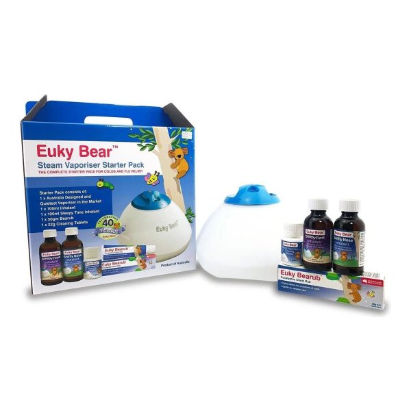 Euky Bear Steam Vaporiser Starter Kit  (With 3-pin SG plug) - Ready Stock Supply