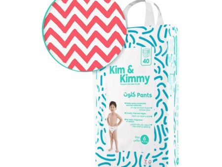 Kim & Kimmy Size 6 (15-20kg) – 40 Diaper Pants Online now