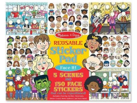 Melissa & Doug Reusable Sticker Pad - Face It on Sale