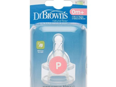 Dr Brown s Options Preemie Bottle Teats Pack - 0m+ Premature Babies BPA Free Online Sale