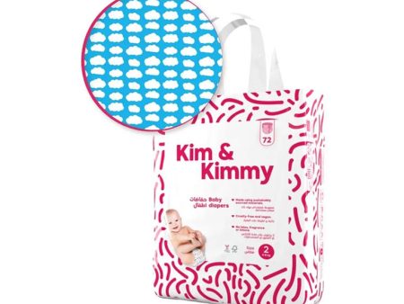 Kim & Kimmy Size 2 (4-8kg) – 72 Diapers For Sale