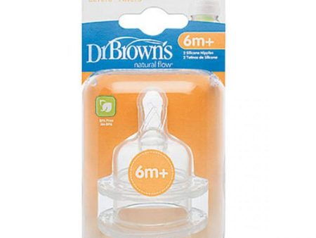 Dr Brown s Options Level 3 Baby Bottle Teats Nipple Pack Wide BPA Free 6m+ Fashion