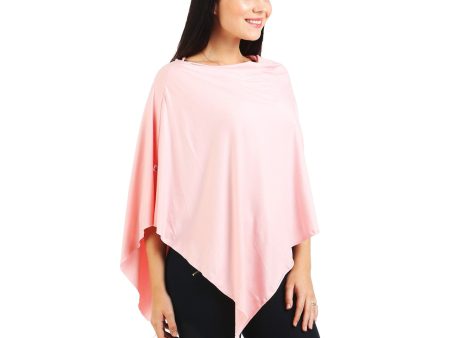 UberMums Blush Pink Nursing Poncho - Modal Spandex Online Sale