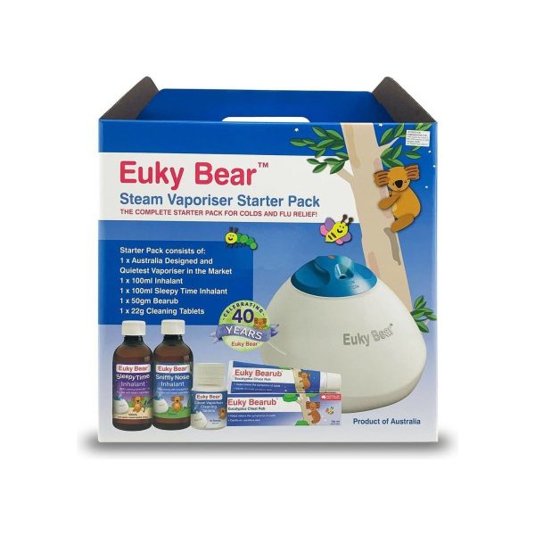 Euky Bear Steam Vaporiser Starter Kit  (With 3-pin SG plug) - Ready Stock Supply