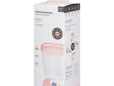 Nip - First Moments Breast Milk Container 4pcs Online