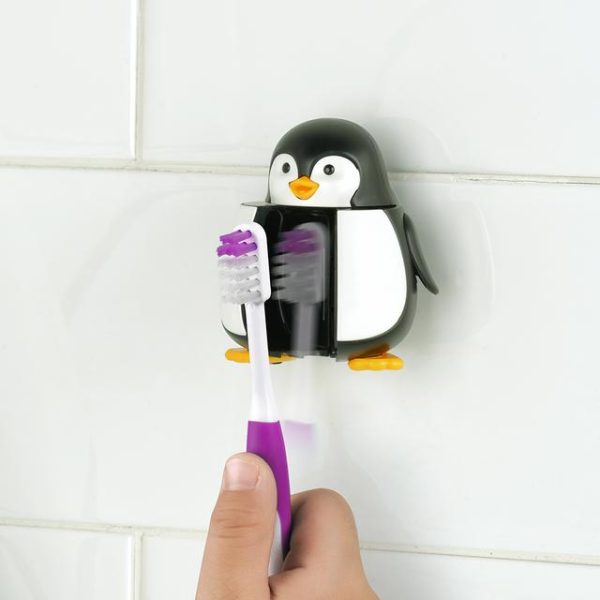 Flipper - Hygienic Toothbrush Holder w  Suction Cup, Penguin, 3Y+ Cheap