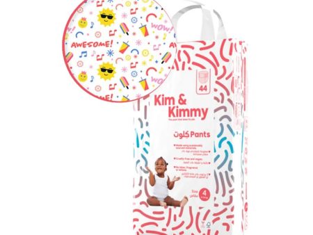 Kim & Kimmy Size 4 (9-14kg) – 44Pc Diaper Pants Hot on Sale